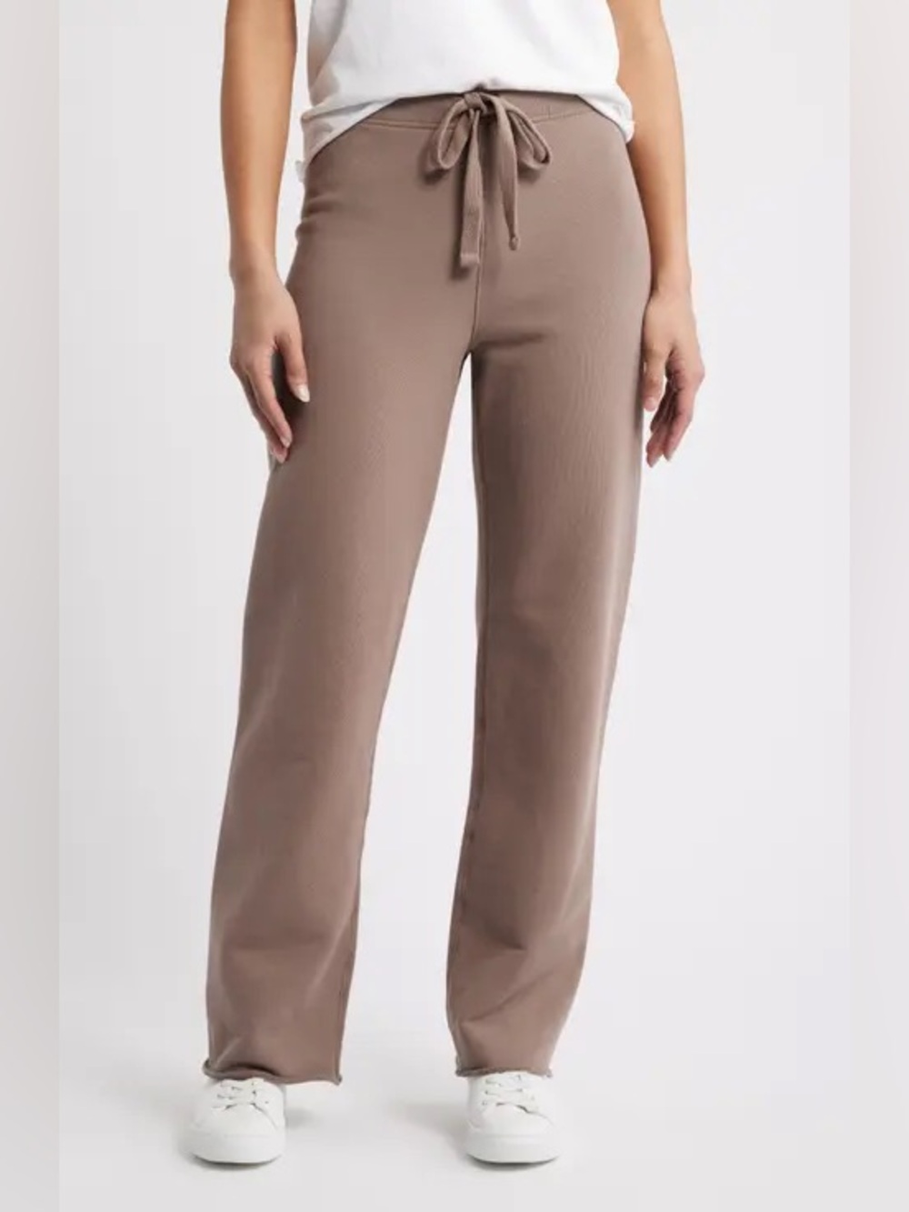 FRANK & EILEEN Catherine Cotton Sweatpants Brulee (124) - Picture 1 of 10